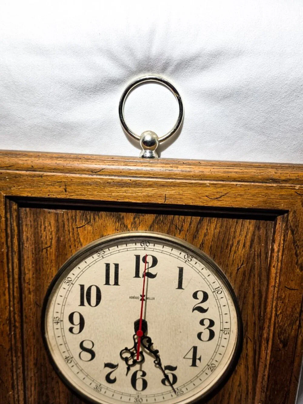Howard Miller Clock CO Wooden Wall Clock Vintage Authentic